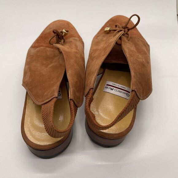 Gianrico Mori  Made In Italy  Flat Loafer Style Sling Back Sandal Mule Shoes 36 - Picture 3 of 10